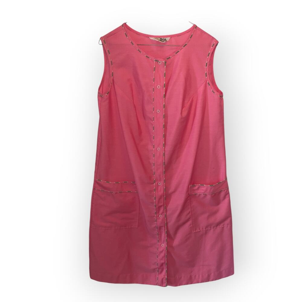 Vintage Komar Pink Housedress circa 1960/1970: EUC